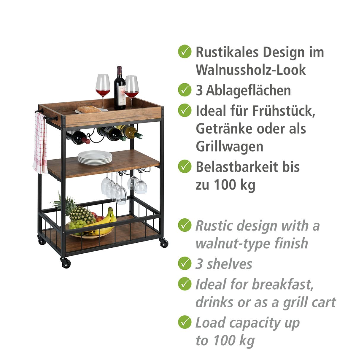 wenko-rustico-k-chenwagen-3-etagen-80x89-5x40-cm-braun-schwarz image 3