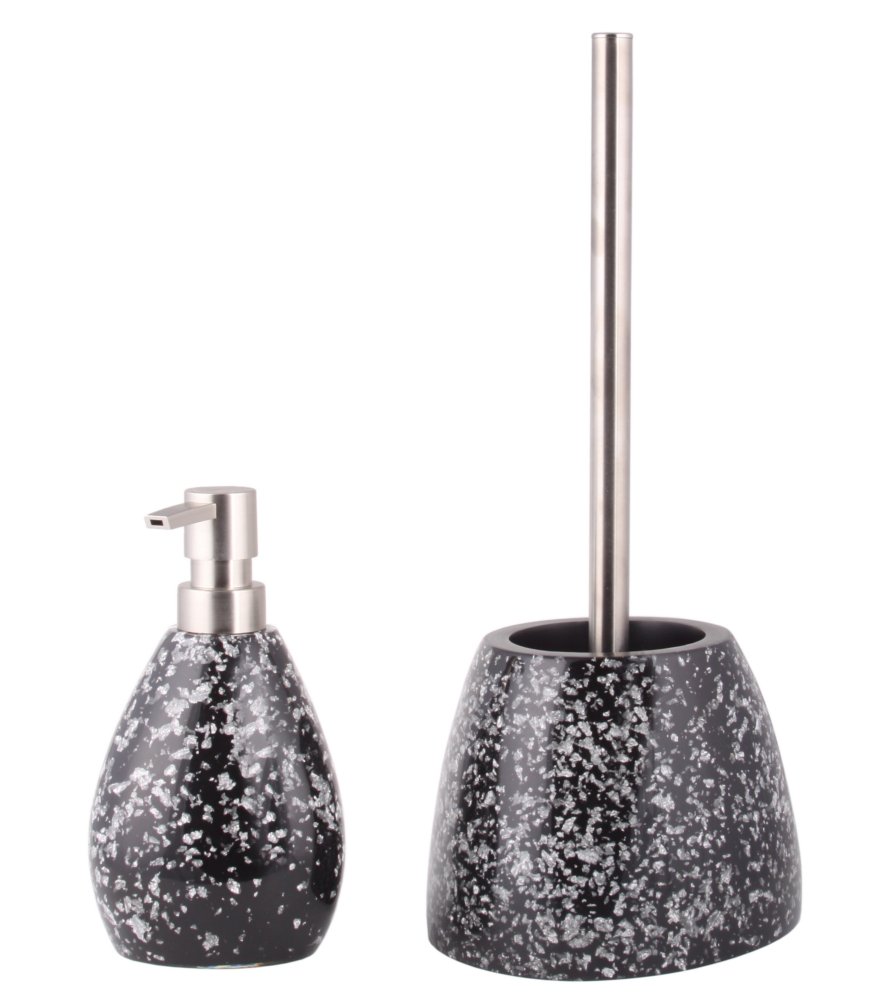 sanilo-badezimmer-set-glitzer-schwarz-seifenspender-wc-b-rste-freistehend image 2