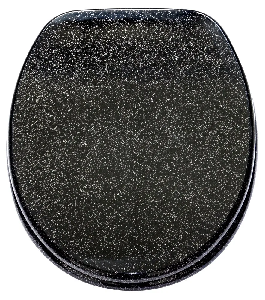 sanilo-wc-sitz-glitzer-schwarz-holzkern-ohne-absenkautomatik-universell image 1