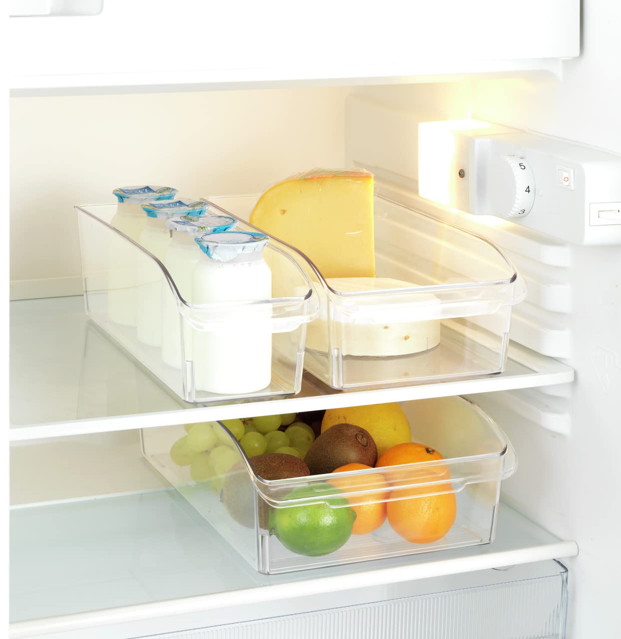 wenko-k-hlschrank-organizer-s-aufbewahrungsbox-transparent image 4