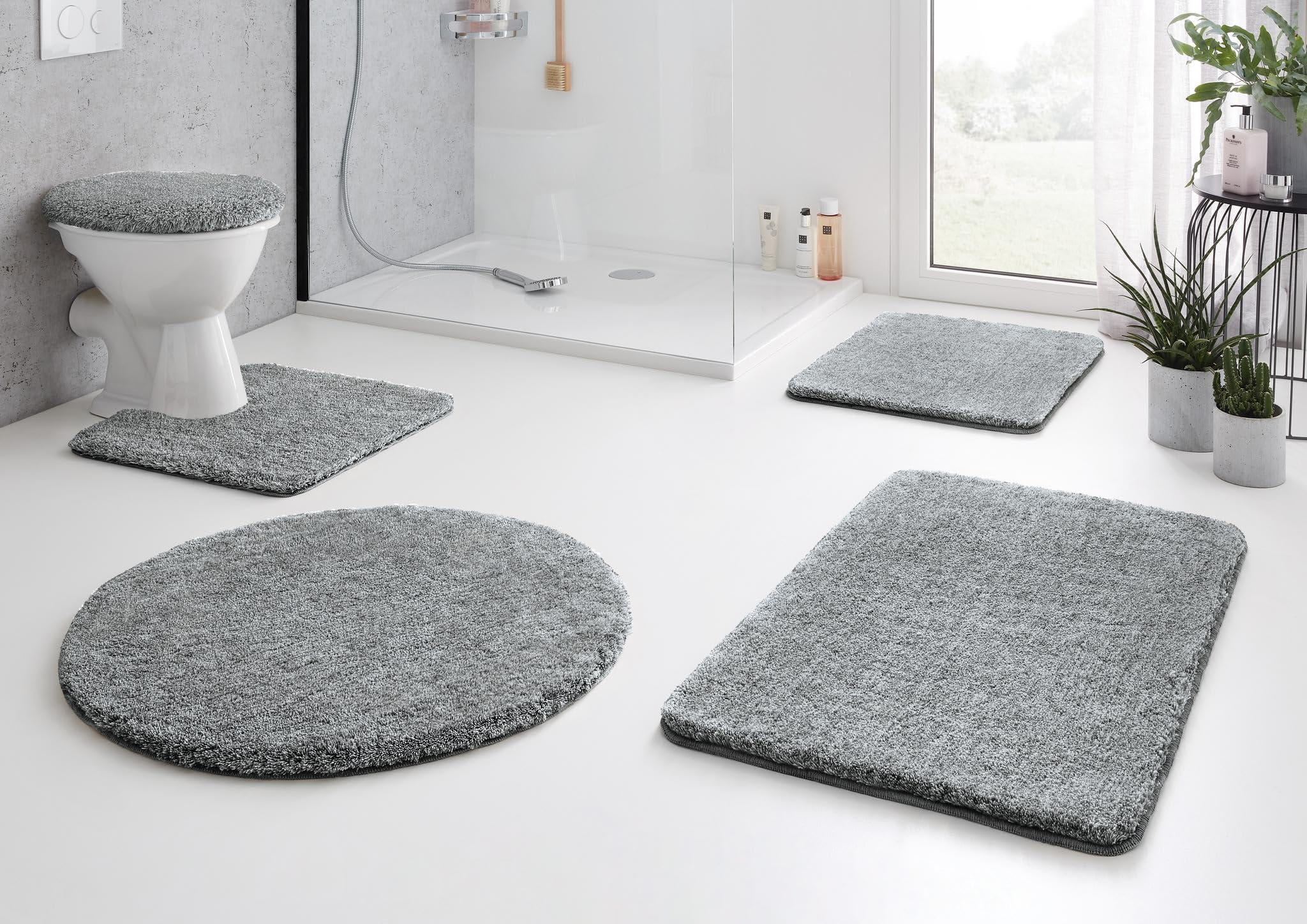 kleine-wolke-badteppich-set-relax-anthrazit-2-teilig-50x50-cm-55x85-cm image 5