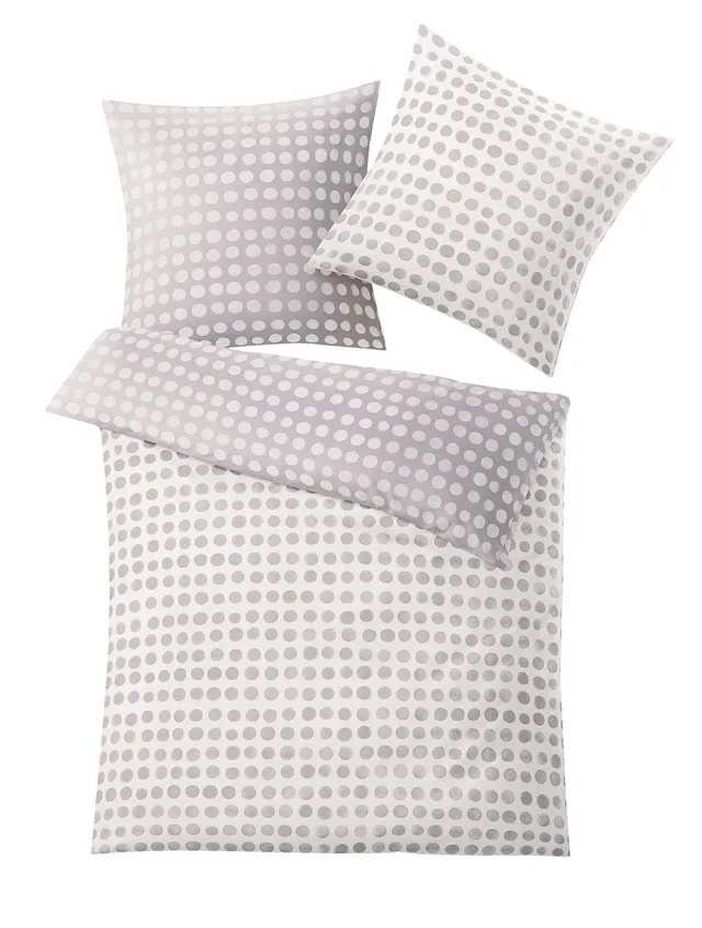 kleine-wolke-bettw-sche-dotti-155-x-220-cm-80-x-80-cm-mako-satin-wei image 1