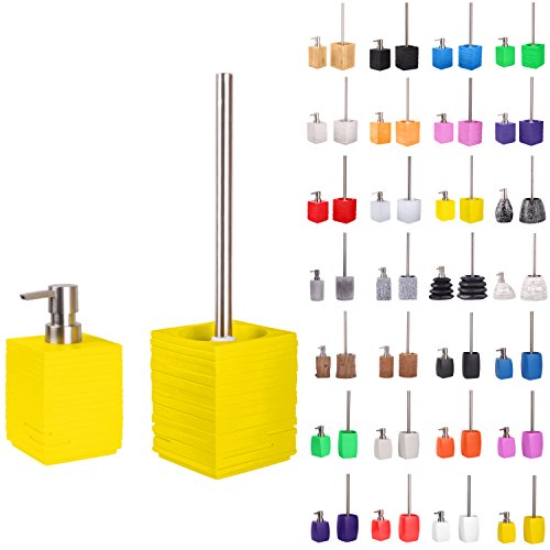 sanilo-badezimmer-set-calero-yellow-seifenspender-wc-b-rste-ohne-bohren image 7