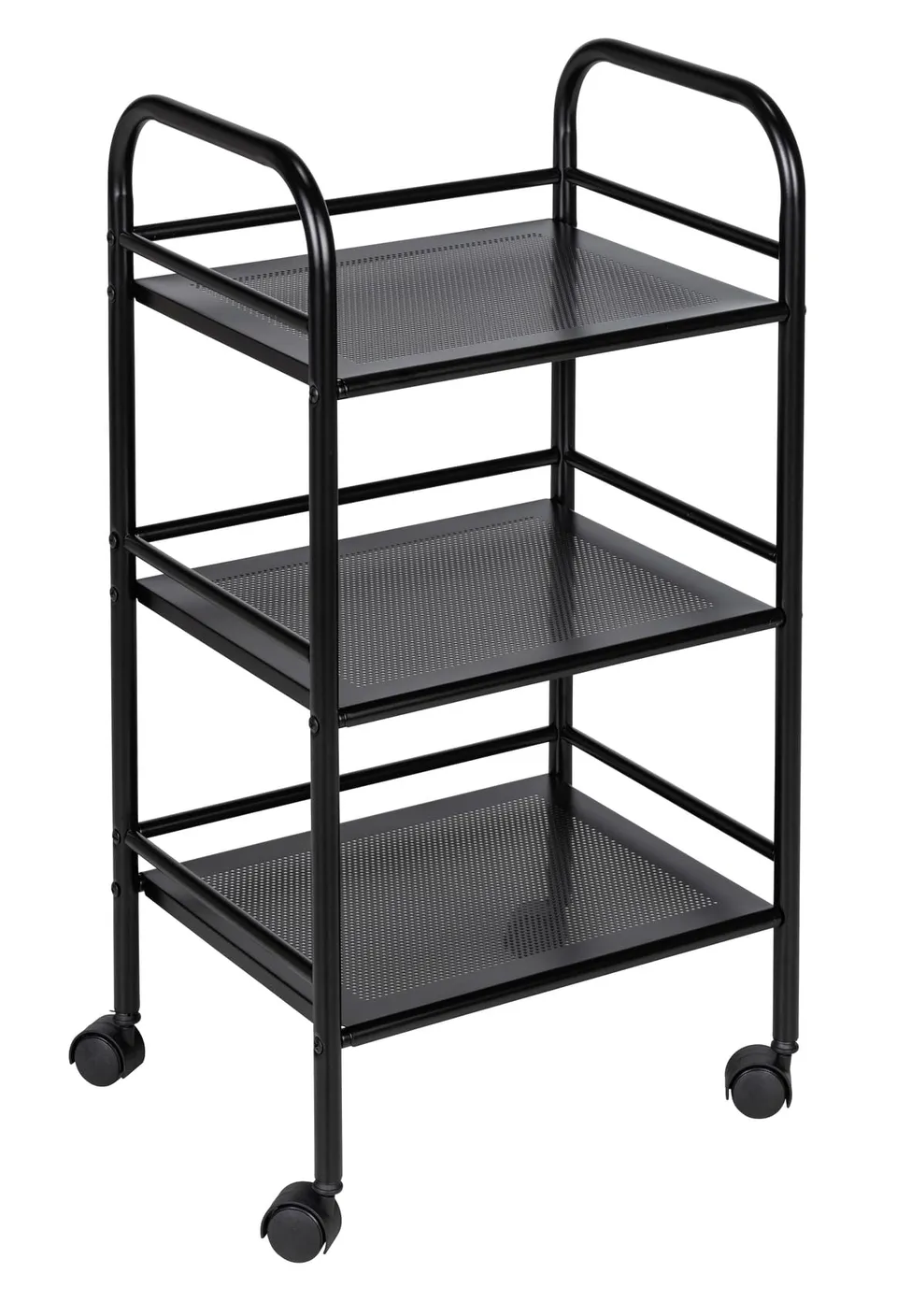 wenko-badwagen-mit-3-etagen-41x75x32-cm-schwarz-mit-rollen image 1