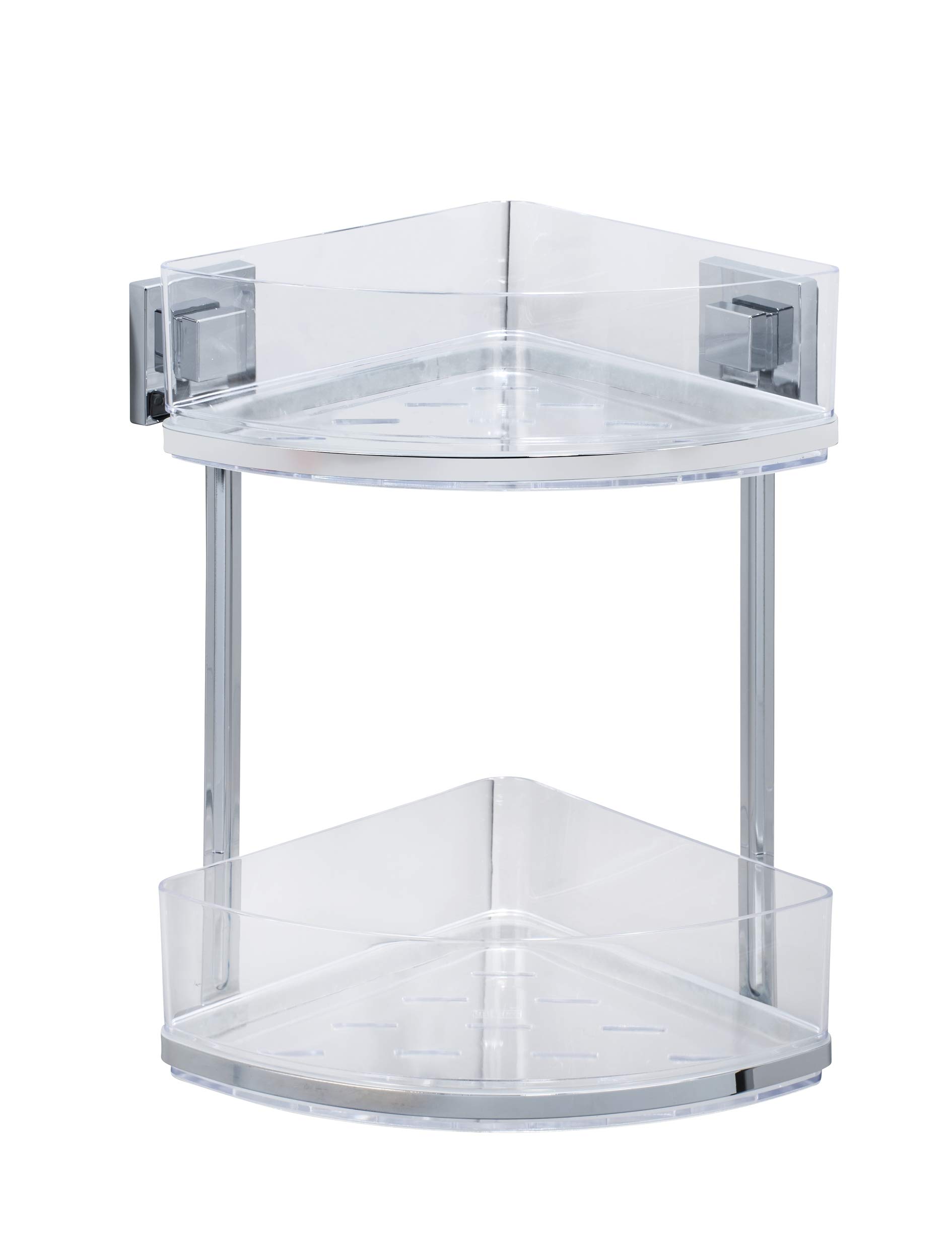 wenko-vacuum-loc-eckregal-quadro-uno-duschregal-ohne-bohren-edelstahl image 2