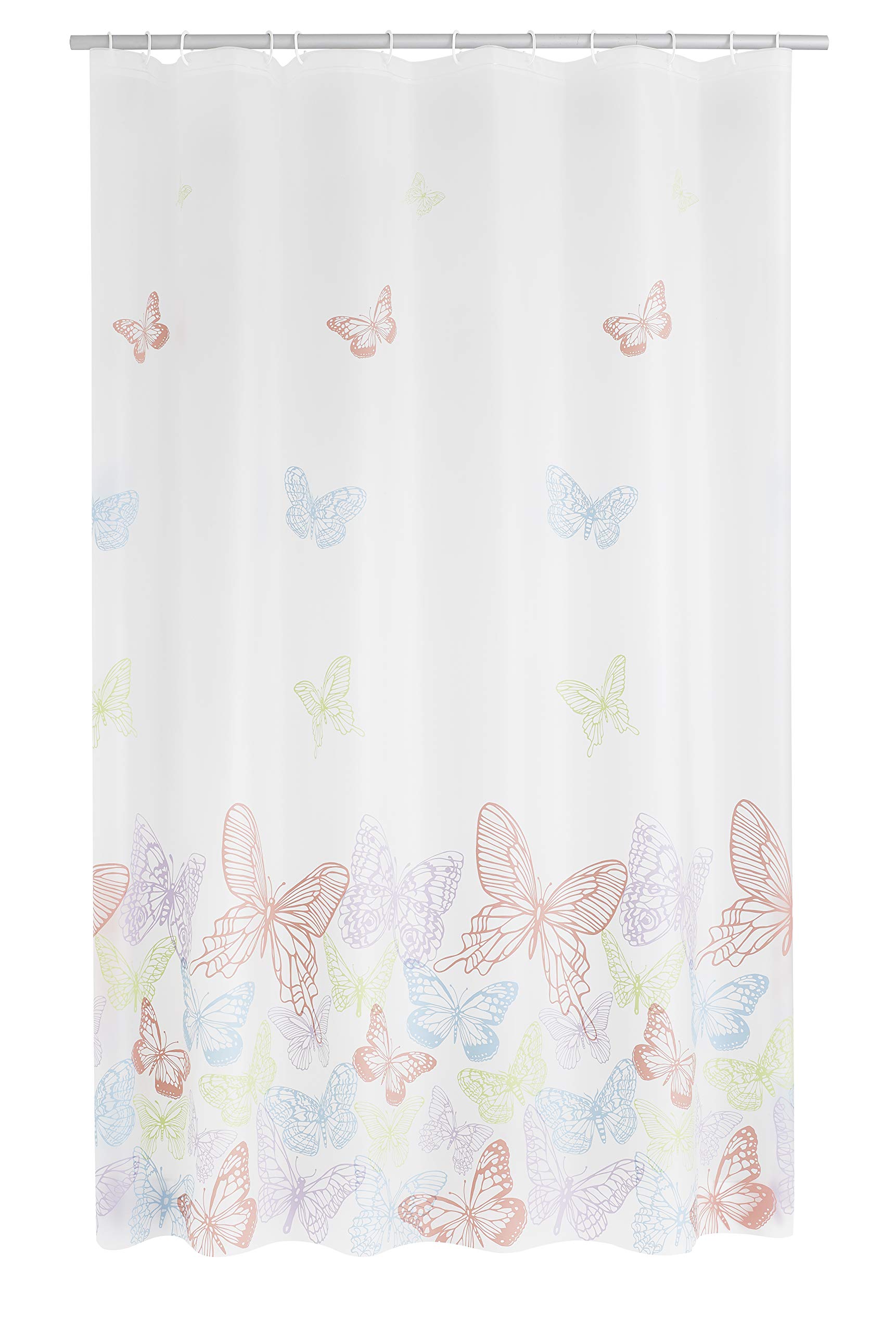 ridder-duschvorhang-folie-papillon-180x200-cm-semitransparent image 1