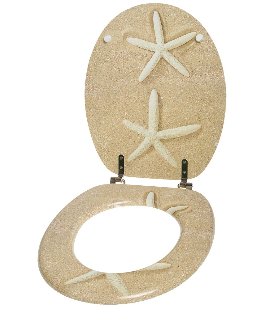 sanilo-wc-sitz-sea-stars-holz-mit-stabilen-scharnieren-universal image 3