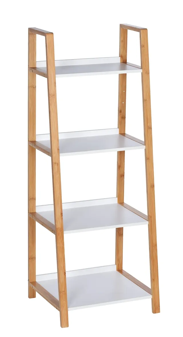 wenko-regal-finja-bambus-4-etagen-43-x-112-x-36-cm-braun image 1