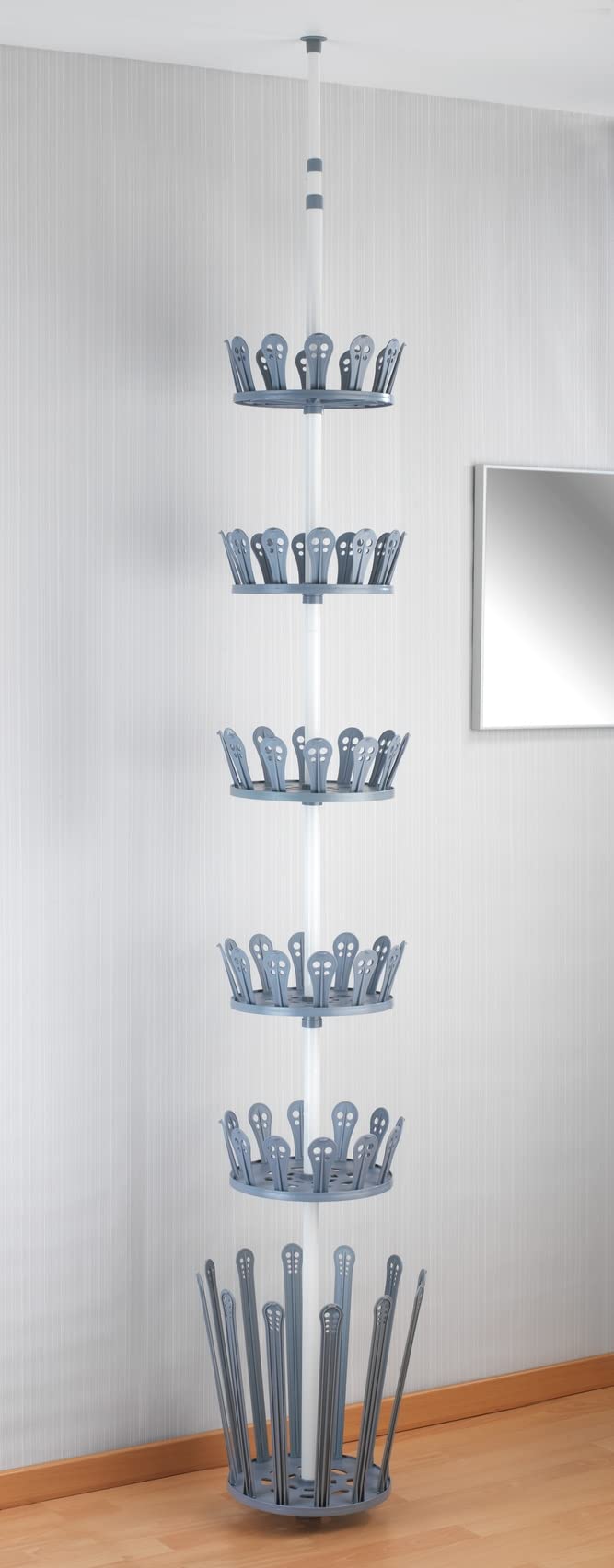 wenko-teleskop-schuhregal-achilles-wei-grau-f-r-30-paar-schuhe-100-bis-300-cm image 7