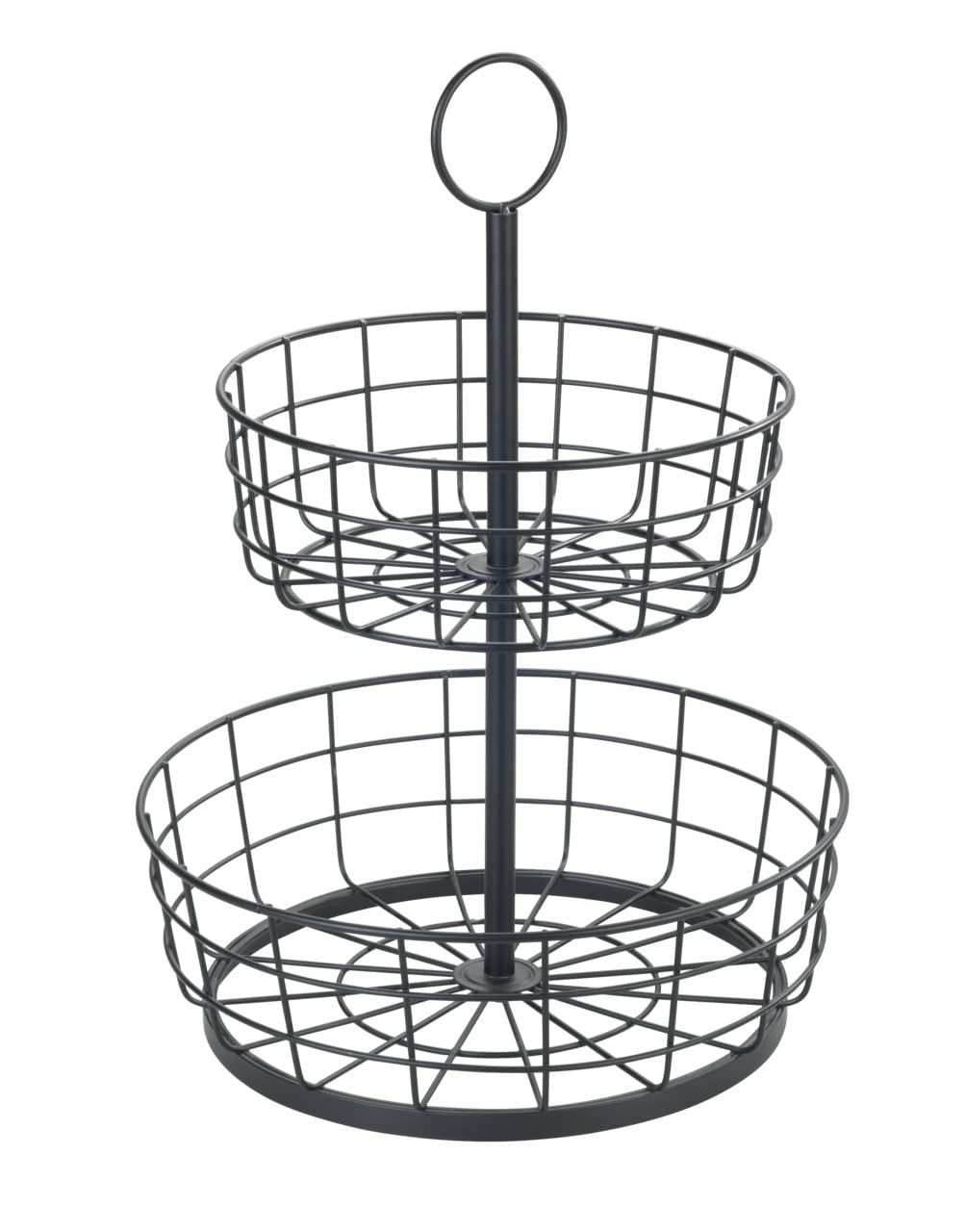 wenko-multi-korb-etagere-2-etagig-28-x-39-cm-schwarz-industrial image 1