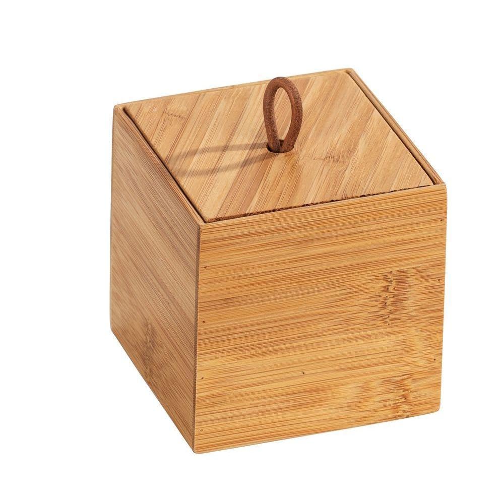 wenko-bambus-box-terra-s-mit-deckel-aufbewahrungsbox-9-x-9-x-9-cm-natur image 1