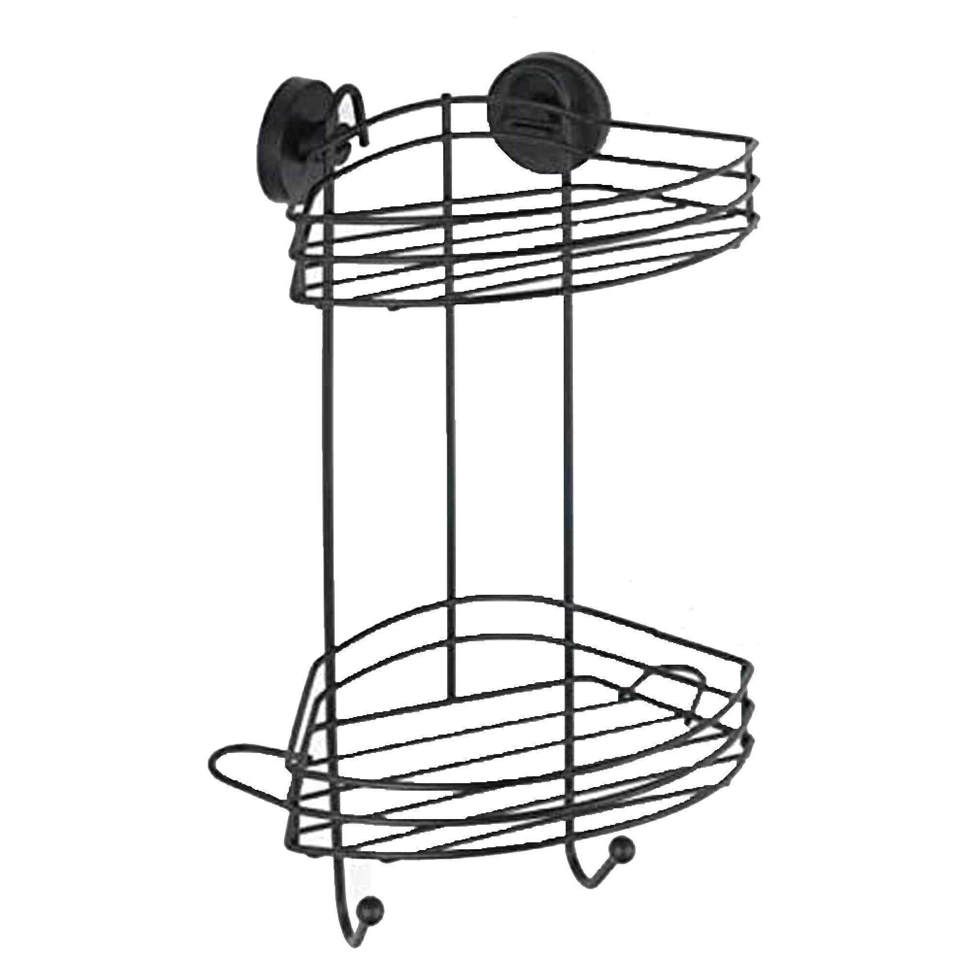 wenko-vacuum-loc-eckregal-2-etagen-chrom-duschablage-24-5-x-41-x-16-cm-mit-2-hak image 4