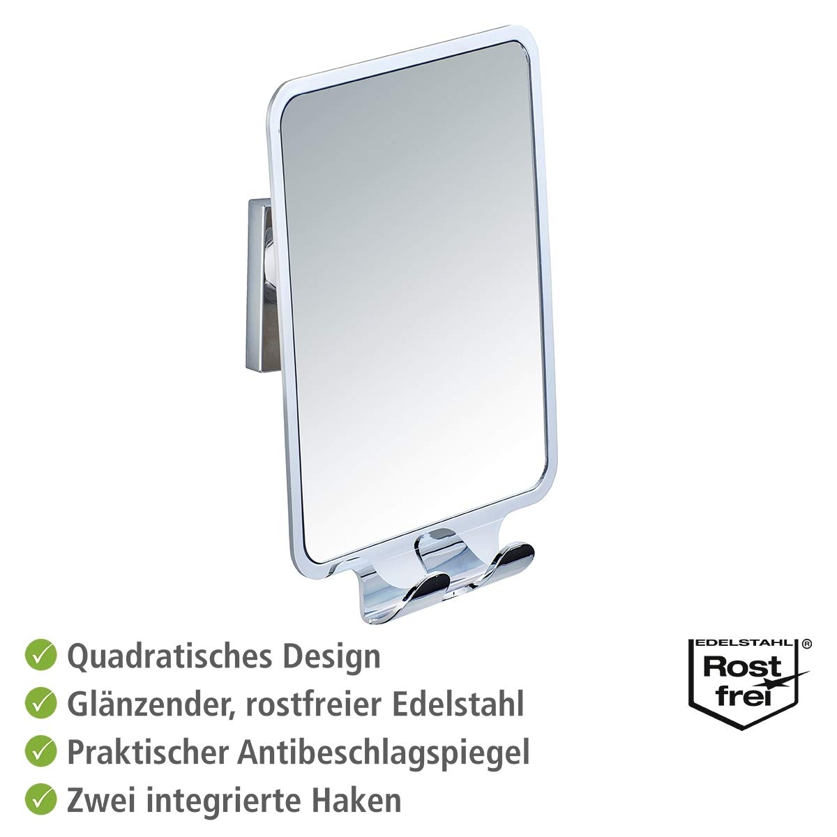 wenko-vacuum-loc-antibeschlag-spiegel-quadro-14-x-19-5-cm-mit-haken-ohne-bohren image 3