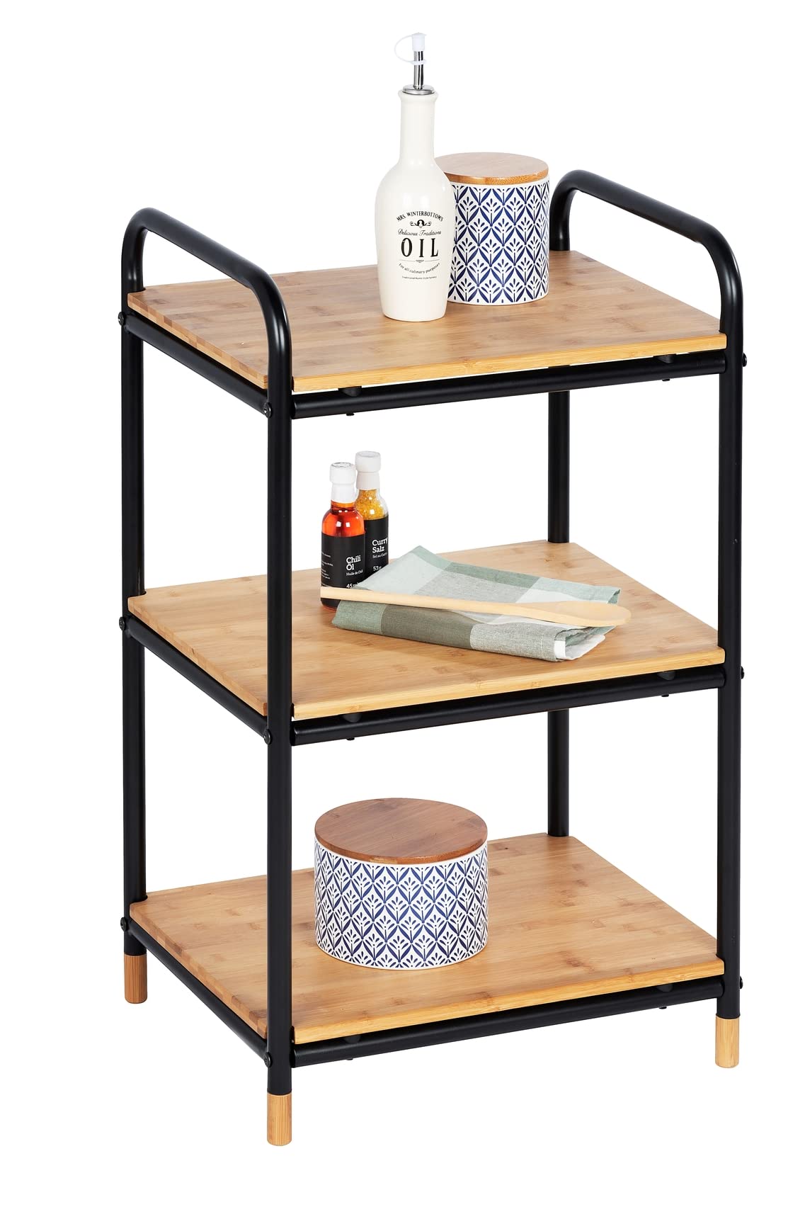 wenko-loft-regal-bambus-3-etagen-industrial-42x69x33-5-cm-braun-schwarz image 7