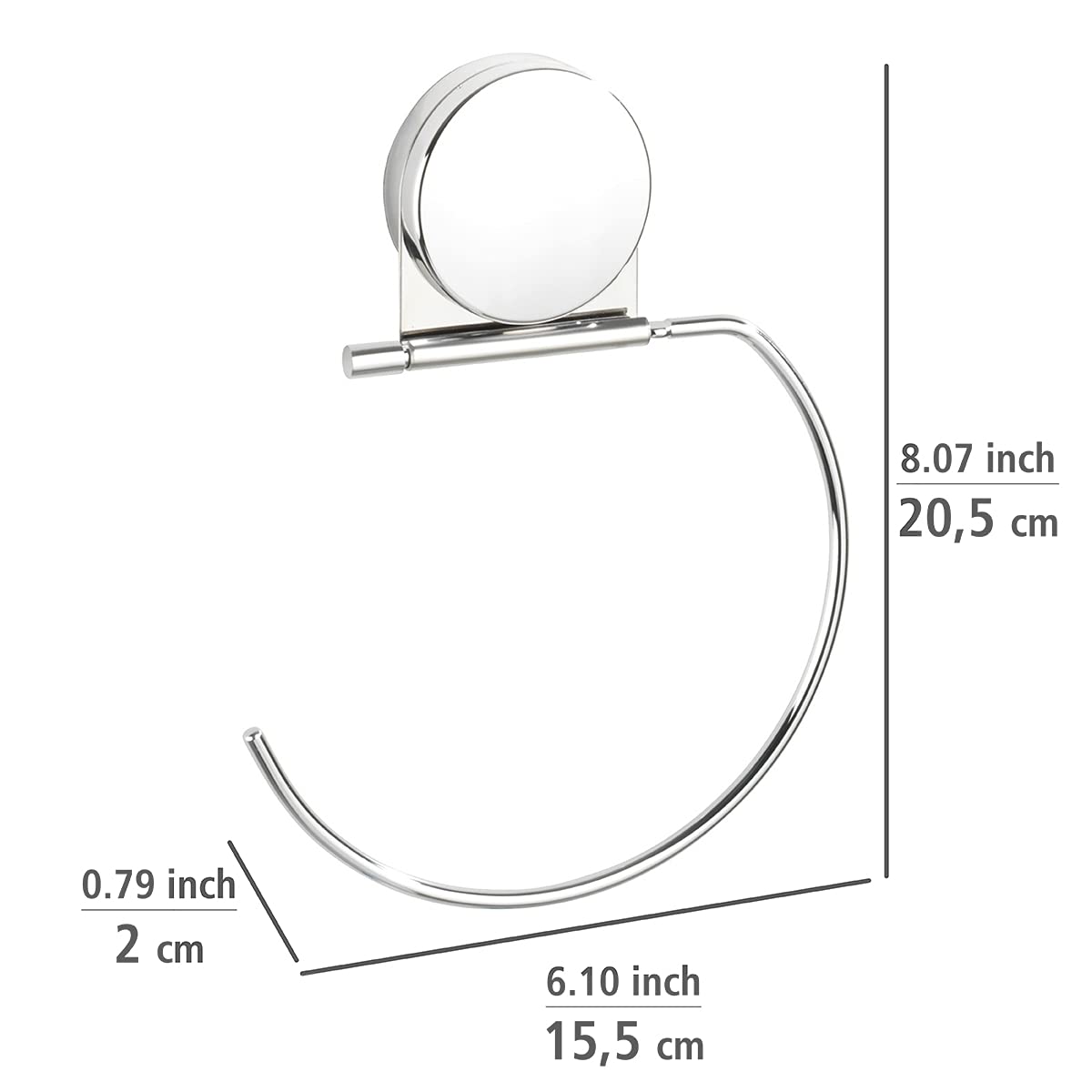 wenko-static-loc-plus-osimo-handtuchring-15-5-x-20-5-x-2-cm-chrom image 5