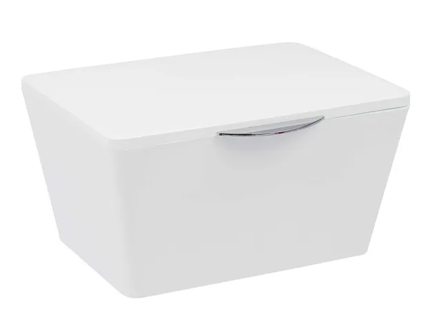 wenko-aufbewahrungsbox-brasil-mit-deckel-19-x-10-x-15-5-cm-wei-badkorb-bpa-frei image 1