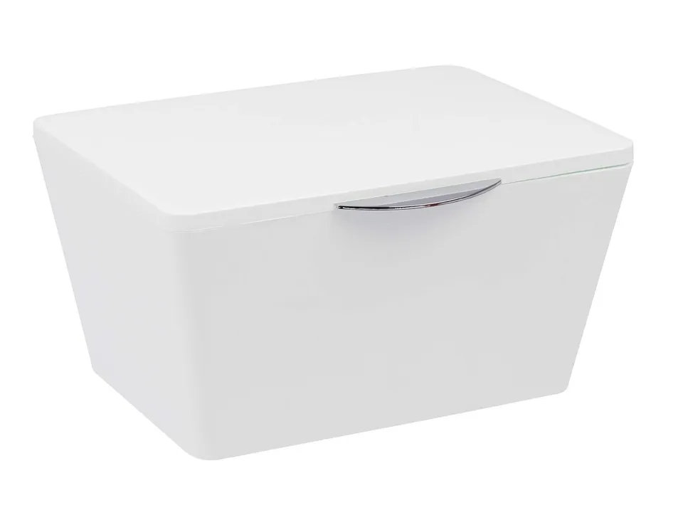 wenko-aufbewahrungsbox-brasil-mit-deckel-19-x-10-x-15-5-cm-wei-badkorb-bpa-frei image 1