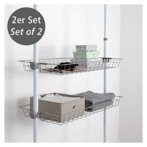 wenko-herkules-aufbewahrungskorb-2er-set-94-x-8-x-38-cm-metall-grau-teleskop-erw image 4
