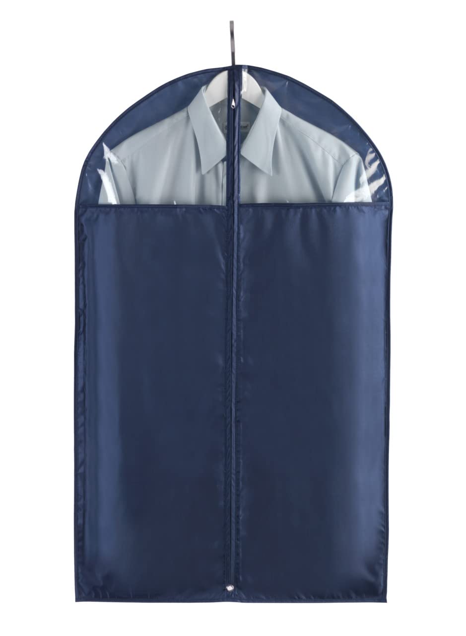 wenko-kleidersack-business-100x60-cm-dunkelblau-kleiderh-lle-polyester image 1