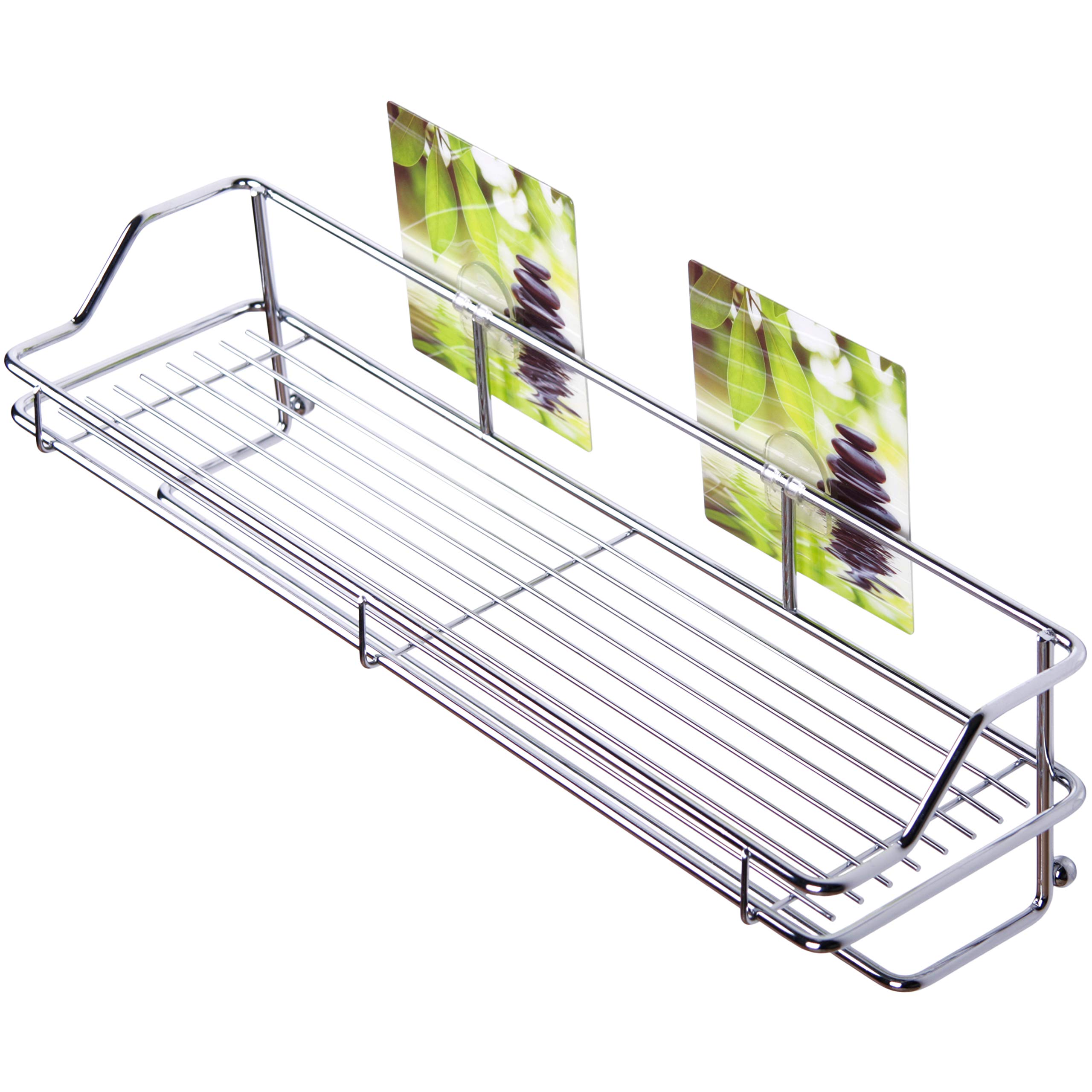 sanilo-duschablage-harmony-ohne-bohren-edelstahl-40-x-11-2-x-10-cm image 1