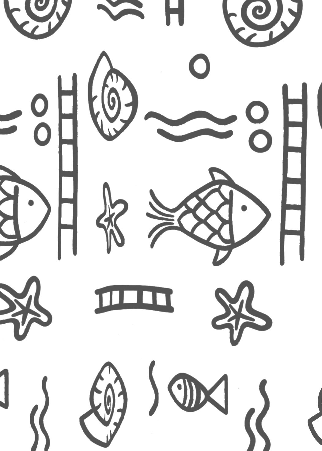 ridder-duschvorhang-textil-neptun-180x200-cm-grau-mit-fischen-inkl-ringe image 3