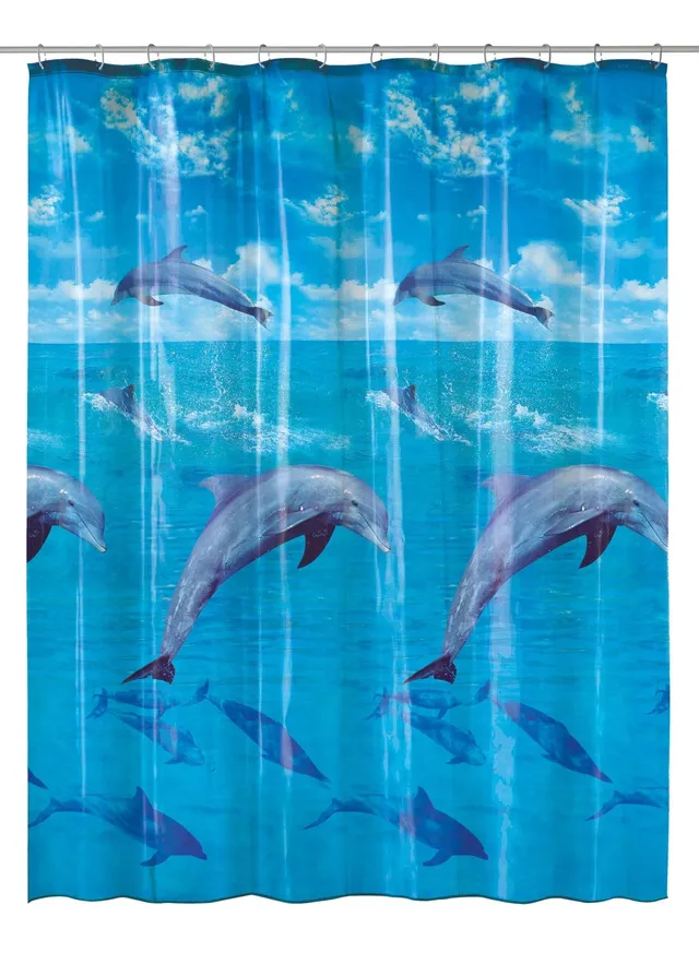 kleine-wolke-duschvorhang-dolphin-peva-180-x-200-cm-multicolor image 1