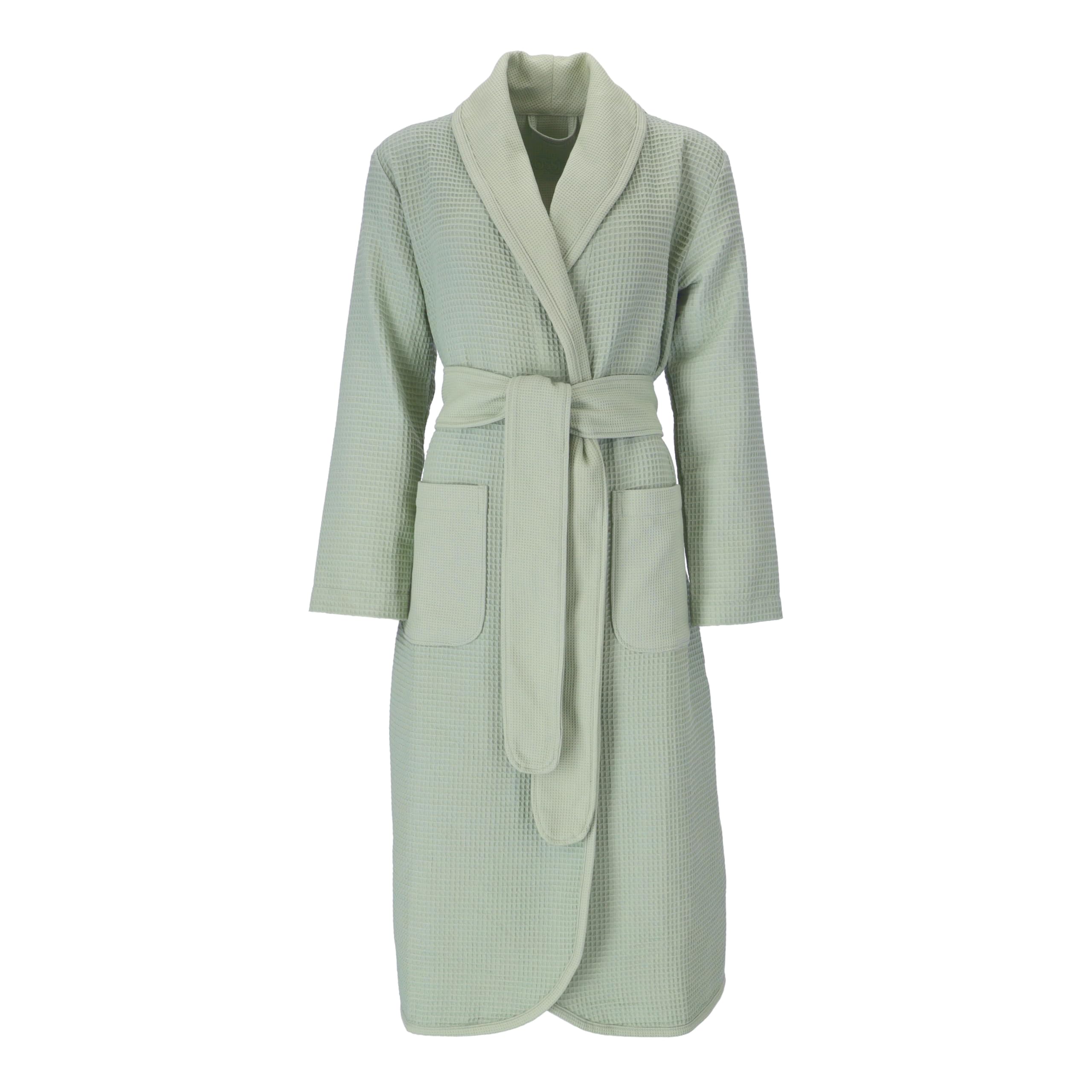 vossen-damen-bademantel-catania-sea-lavender-xs-waffelpiqu image 1