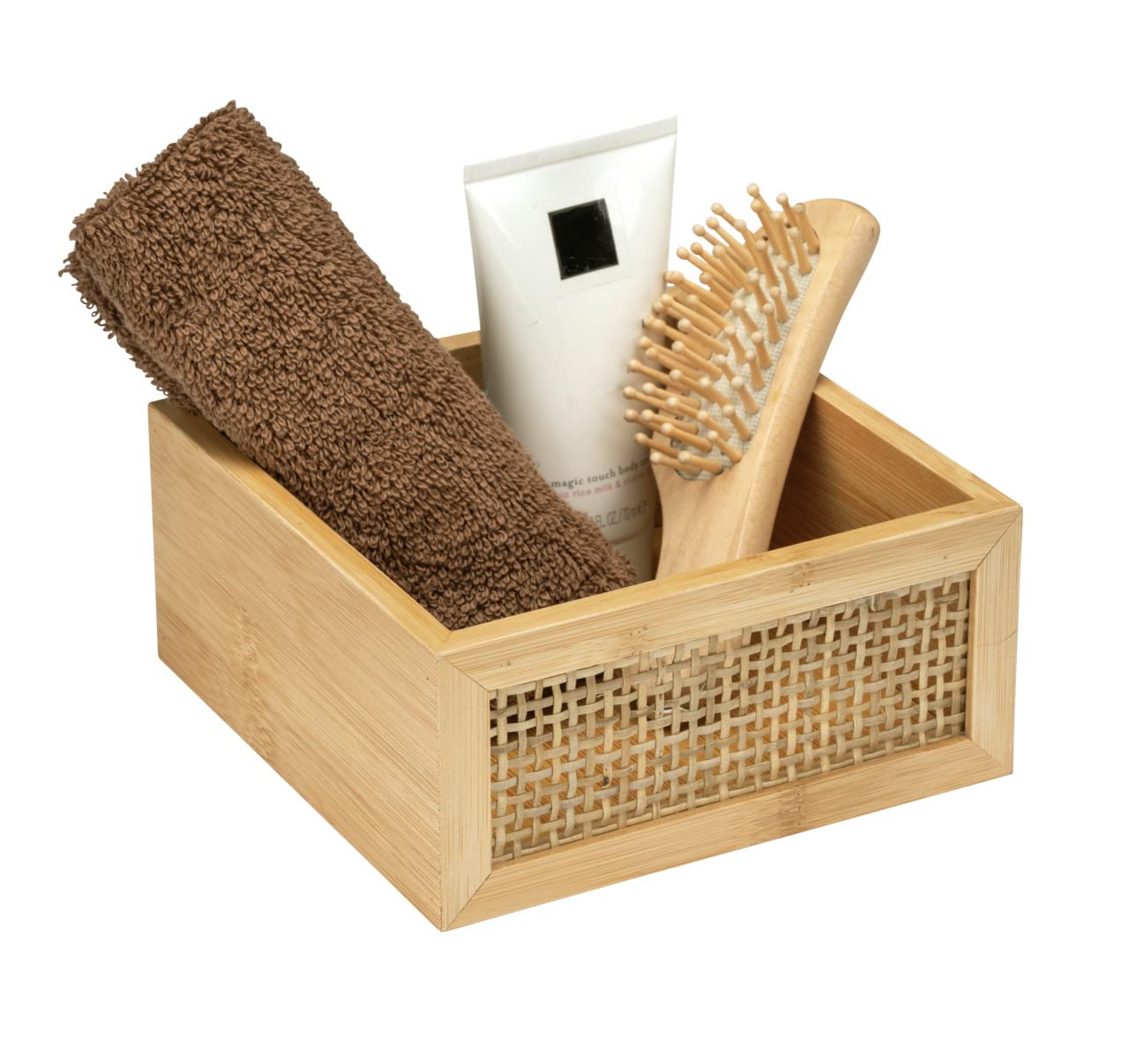 wenko-allegre-m-badablage-bambus-box-mit-rattan-geflecht-15-x-7-x-15-cm-natur image 5