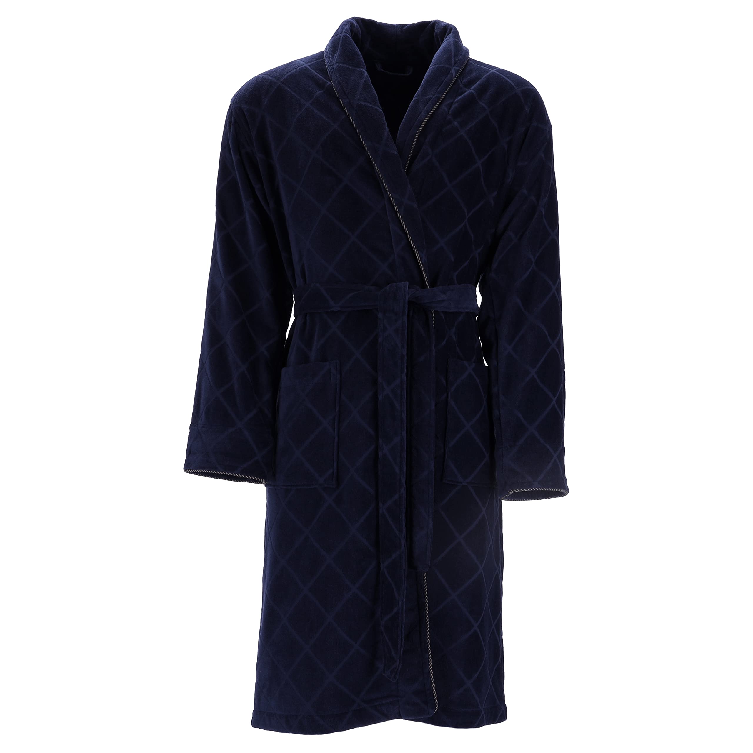 vossen-herrenschalkragenmantel-barron-marine-blau-gr-e-60-62-aus-webvelours image 2