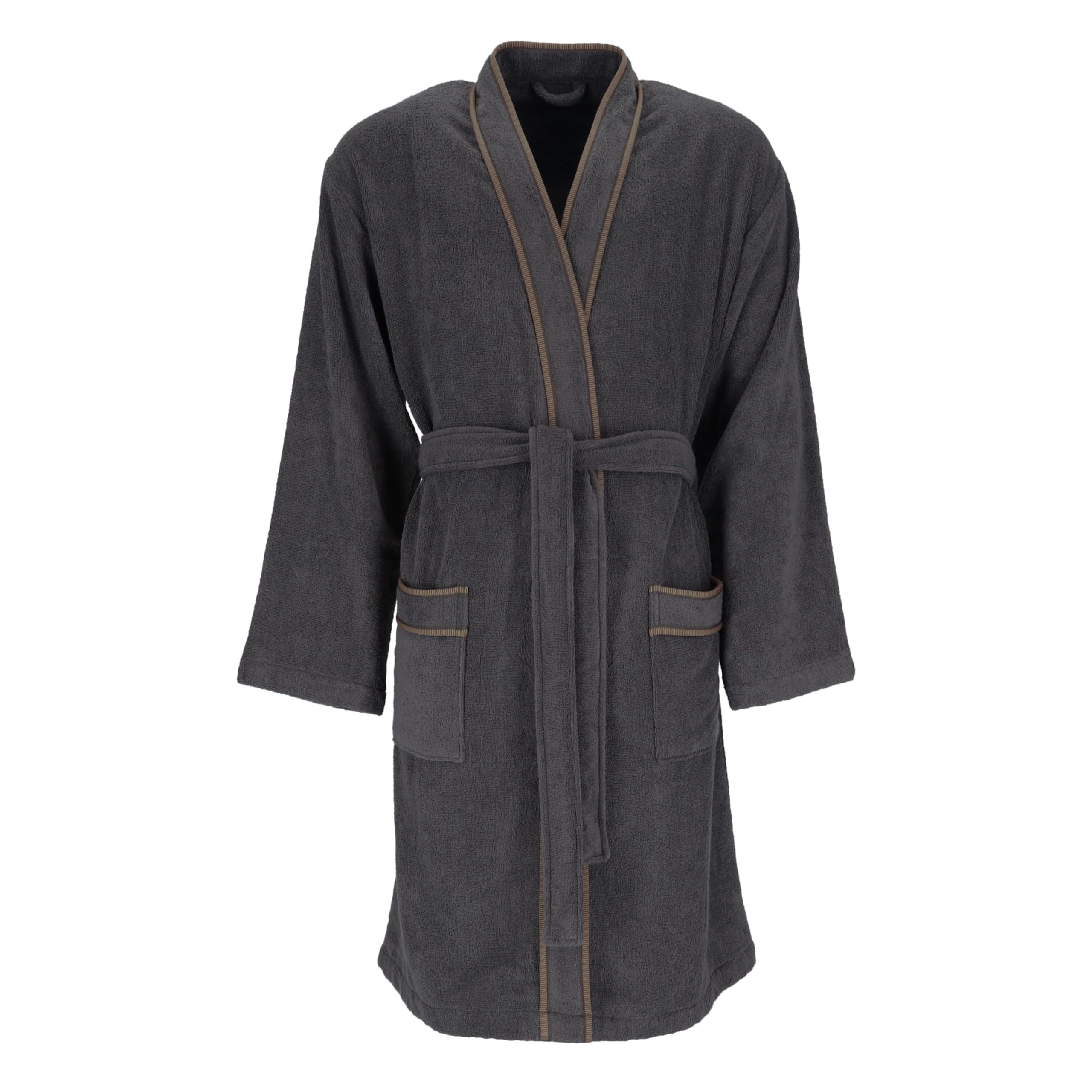vossen-jack-herren-bademantel-graphit-l image 1