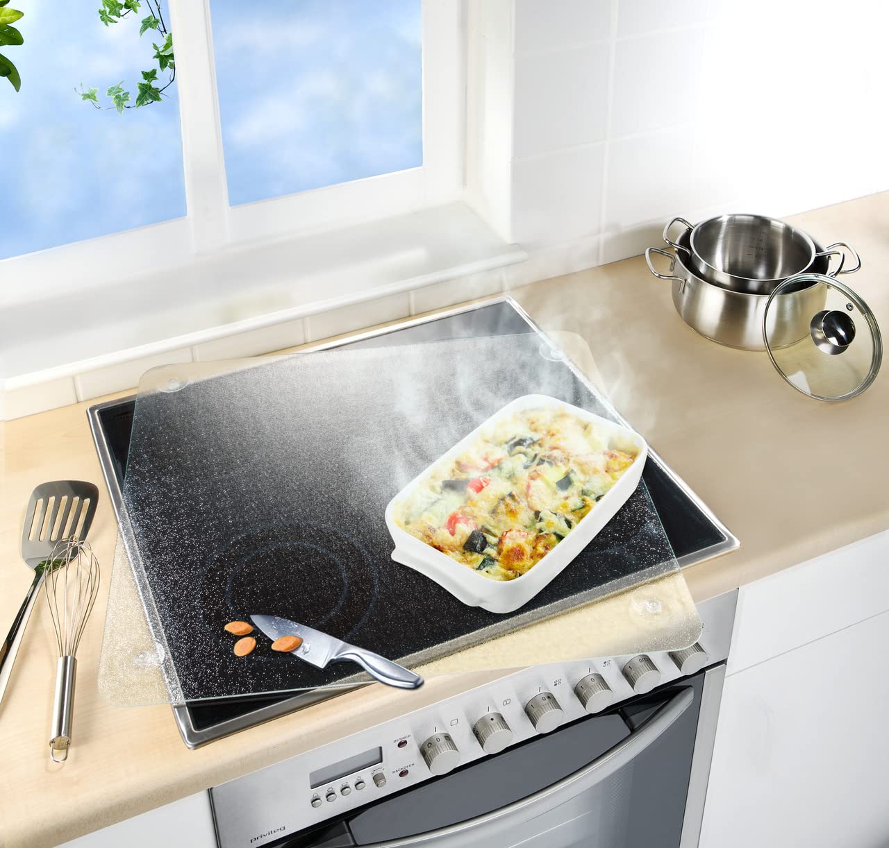 wenko-herdabdeckplatte-universal-3-in-1-transparent-50-x-56-cm-glas-abdeckung image 8