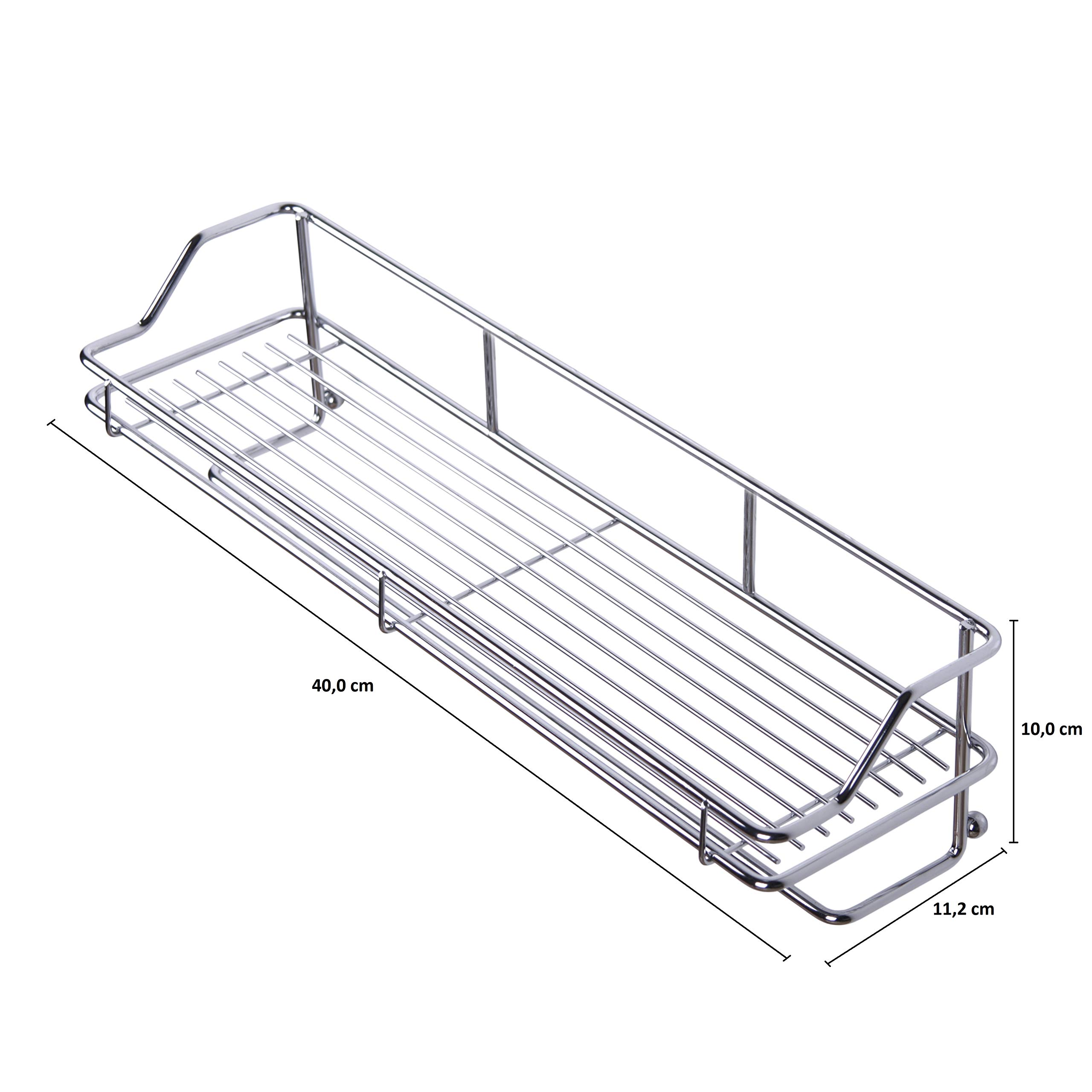 sanilo-duschablage-harmony-ohne-bohren-edelstahl-40-x-11-2-x-10-cm image 3