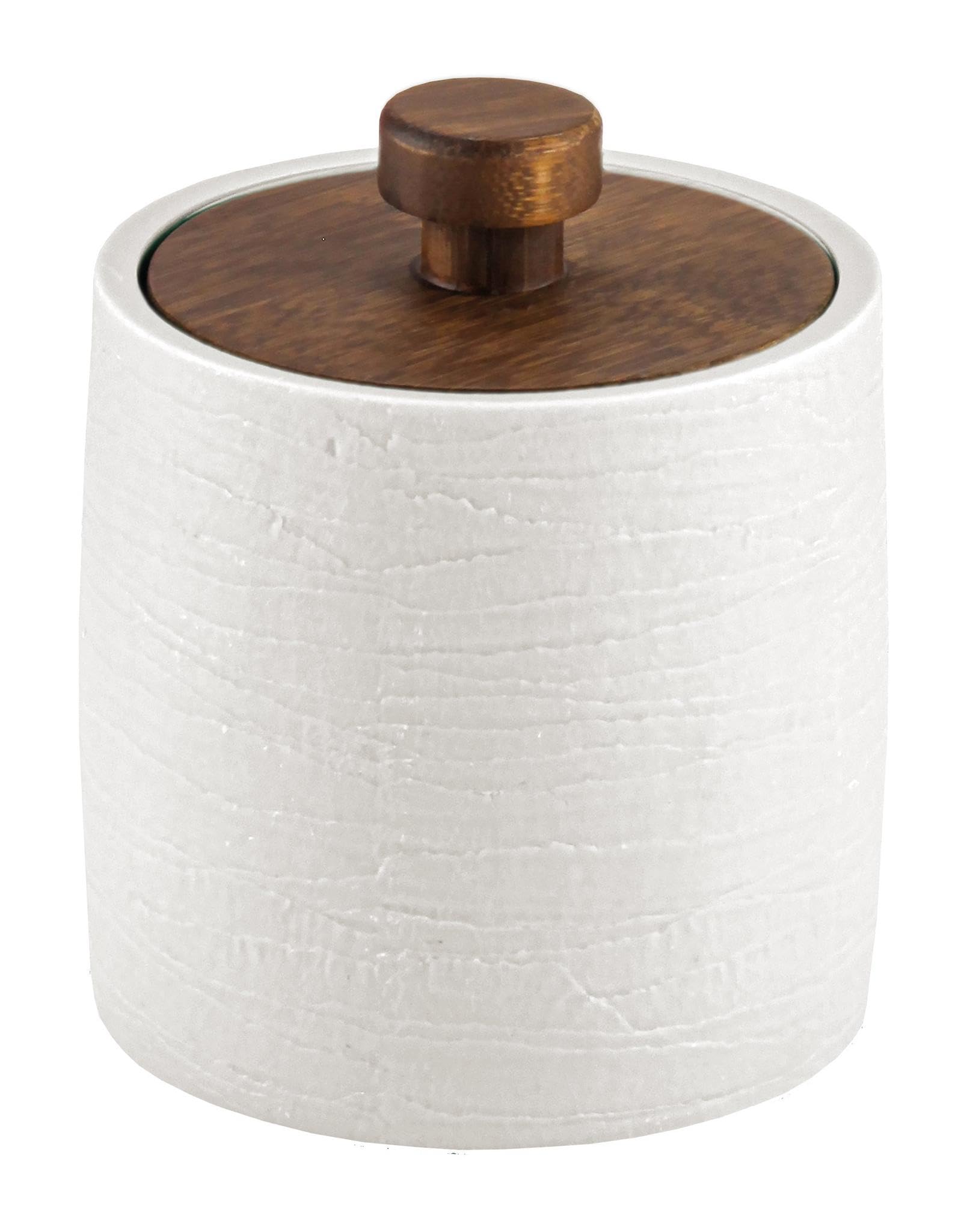kleine-wolke-wattedose-harper-auster-polyresin-mit-bambusdeckel-marmorierte-opti image 1