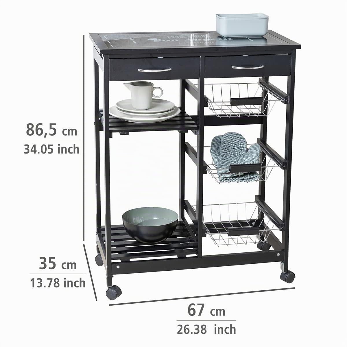 wenko-bon-appetit-k-chenwagen-servierwagen-mdf-schwarz-67x86-5x35-cm image 5