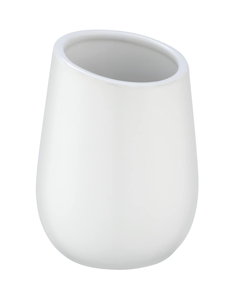 wenko-badi-zahnputzbecher-keramik-matt-wei-8-x-11-cm image 1