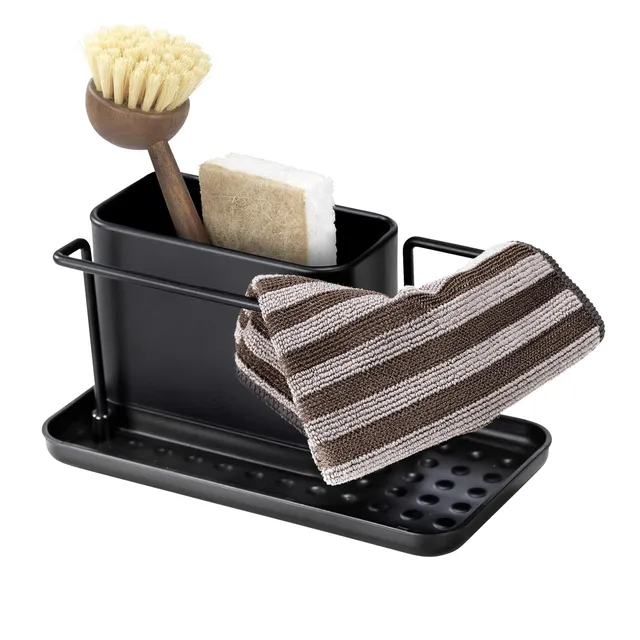 wenko-orio-sp-lorganizer-black-outdoor-kitchen-edelstahl-caddy-schwarz image 1