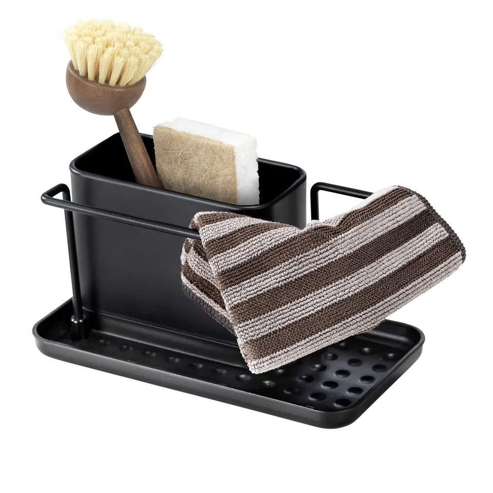 wenko-orio-sp-lorganizer-black-outdoor-kitchen-edelstahl-caddy-schwarz image 1