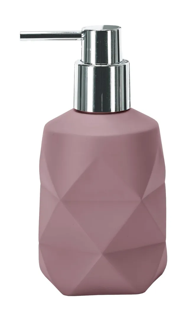 kleine-wolke-seifenspender-crackle-rouge-200-ml-polyresin-matt-rosa image 1