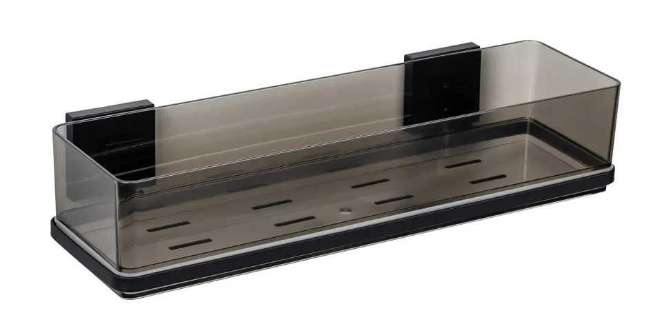 wenko-vacuum-loc-quadro-maxiablage-schwarz-badablage-38-5-x-8-5-x-14-5-cm-mit-ed image 1