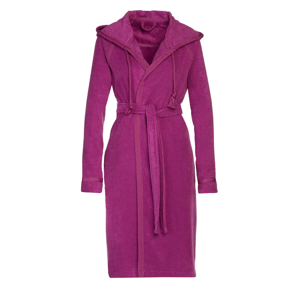 vossen-bademantel-jive-purple-xxl-unisex-kapuzenmantel-webfrottier-baumwolle image 1
