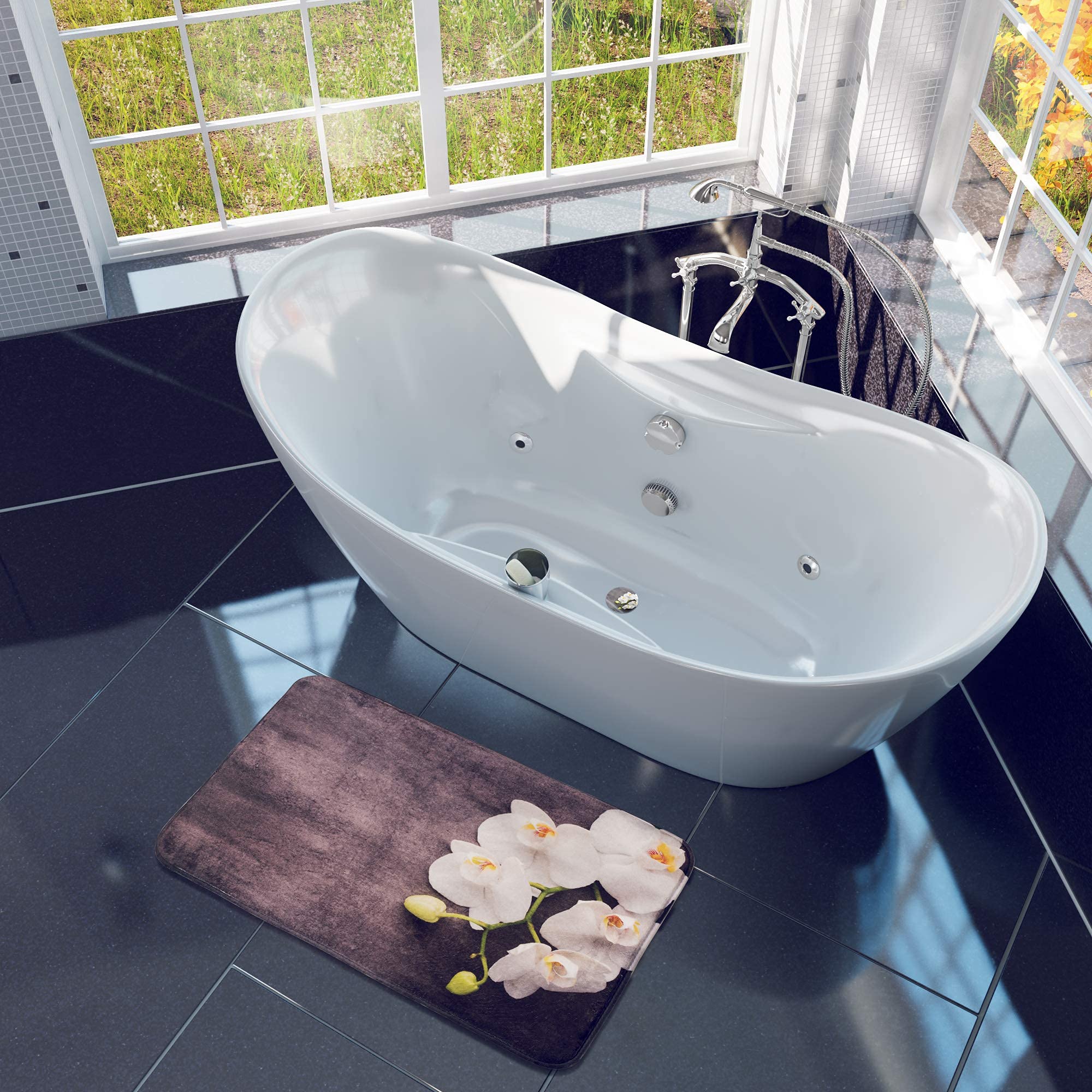sanilo-badteppich-pretty-50-x-80-cm-weiche-badematte-rutschfest-waschbar image 5