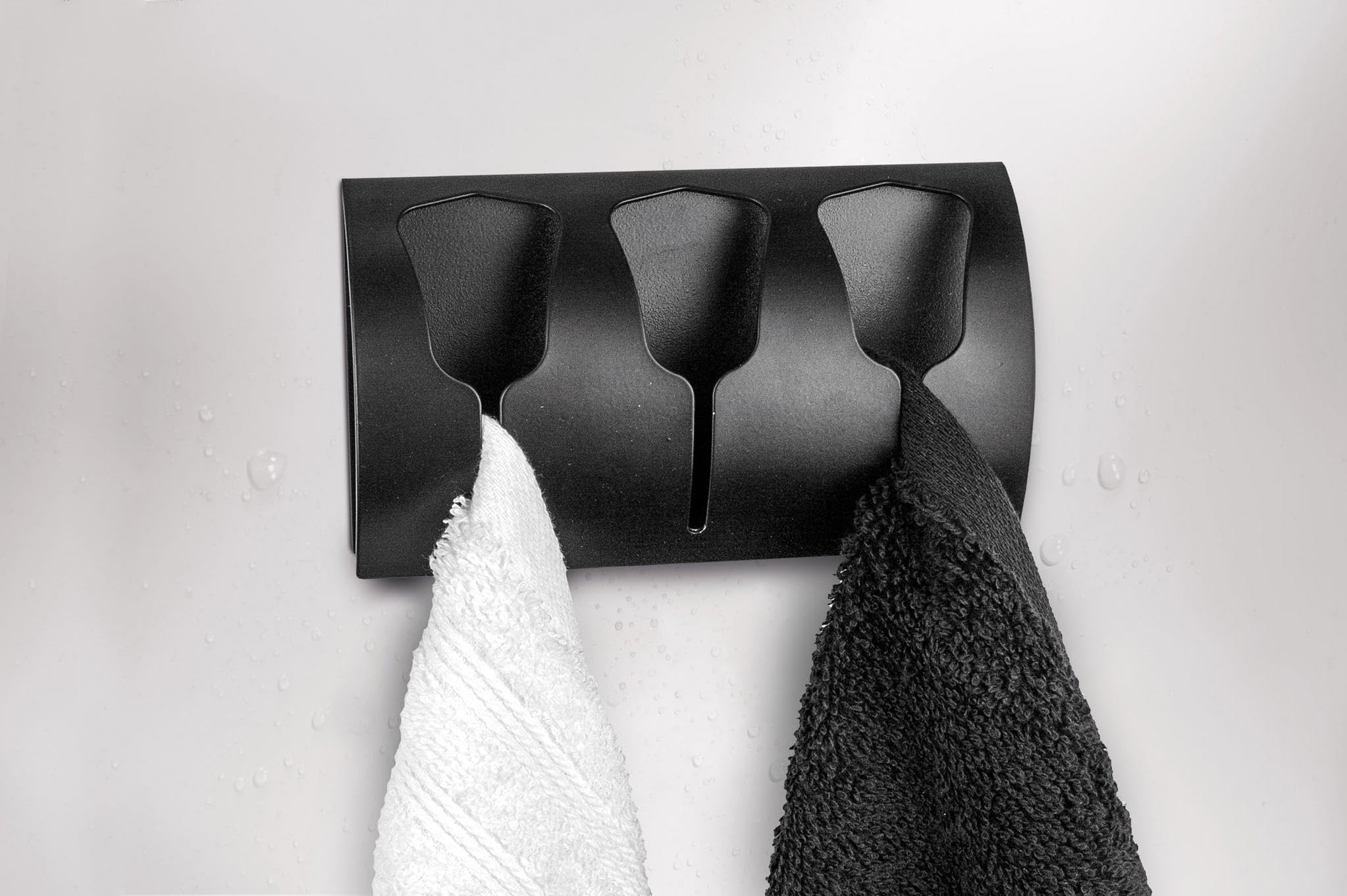 kleine-wolke-triple-tulip-hooks-handtuchhaken-schwarz image 2