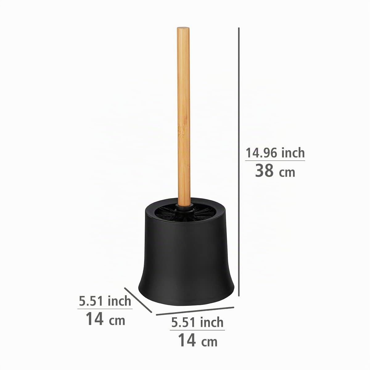 wenko-bambusa-stand-wc-garnitur-schwarz-mit-bambusstiel-14-x-38-cm image 3