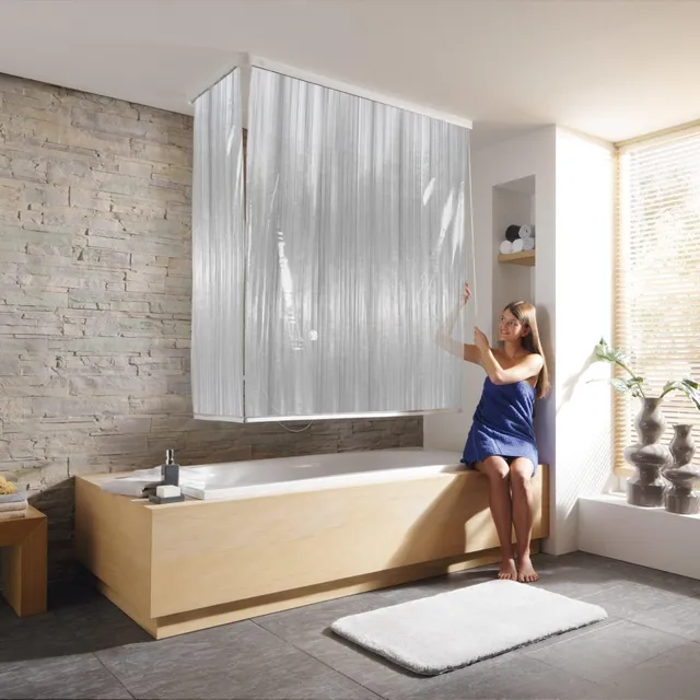 kleine-wolke-eck-duschrollo-milky-komplettset-138x62x240-cm image 1