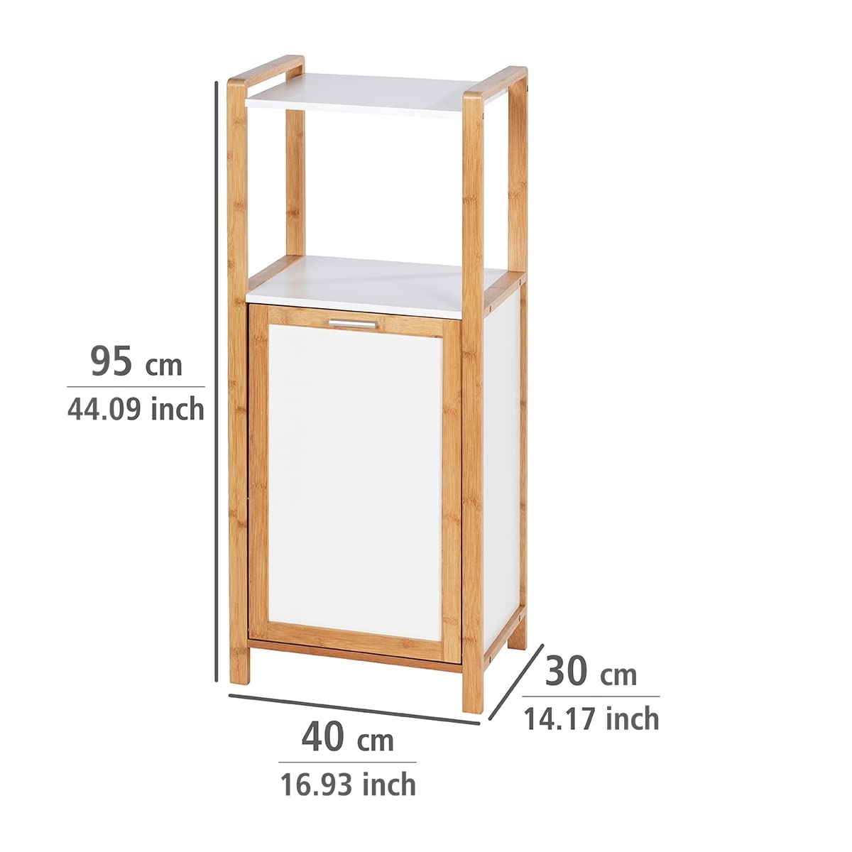 wenko-regal-finja-bambus-mit-w-schebox-30-l-40-x-95-x-30-cm image 3