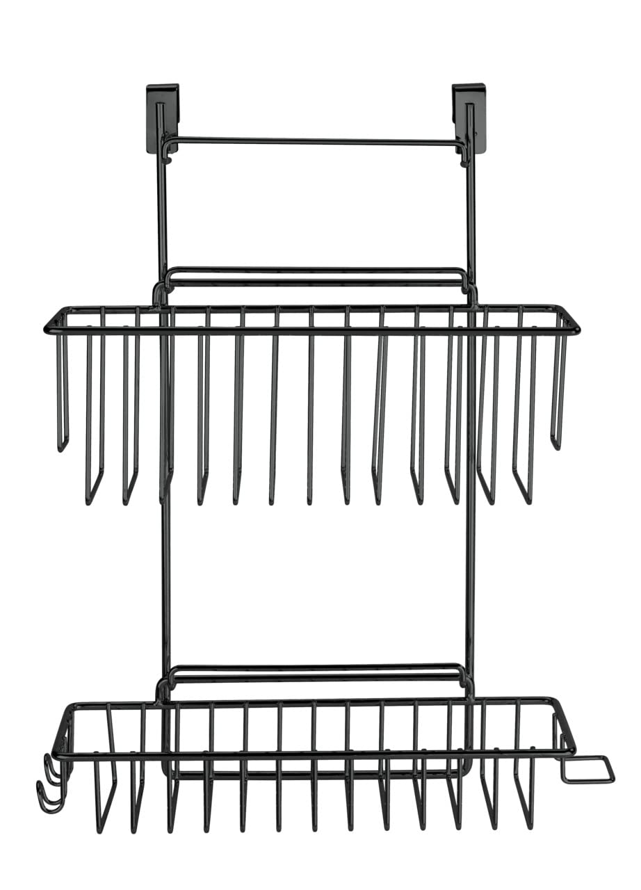 wenko-flexi-einh-ngekorb-2-etagen-32-x-47-x-12-5-cm-schwarz image 2