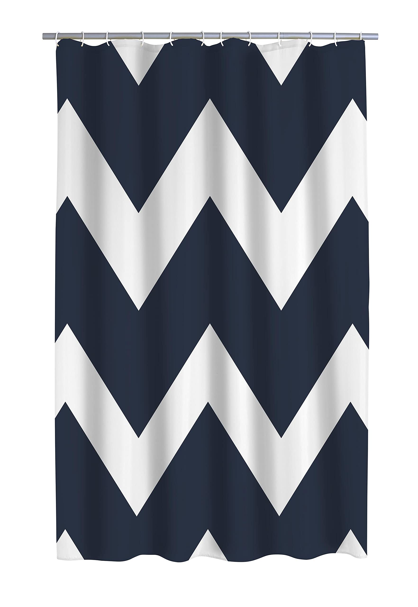 ridder-pico-duschvorhang-polyester-blau-180x200-cm-inkl-ringe image 1