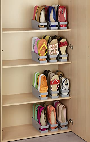 wenko-schuhstapler-6er-set-grau-f-r-flache-schuhe image 7
