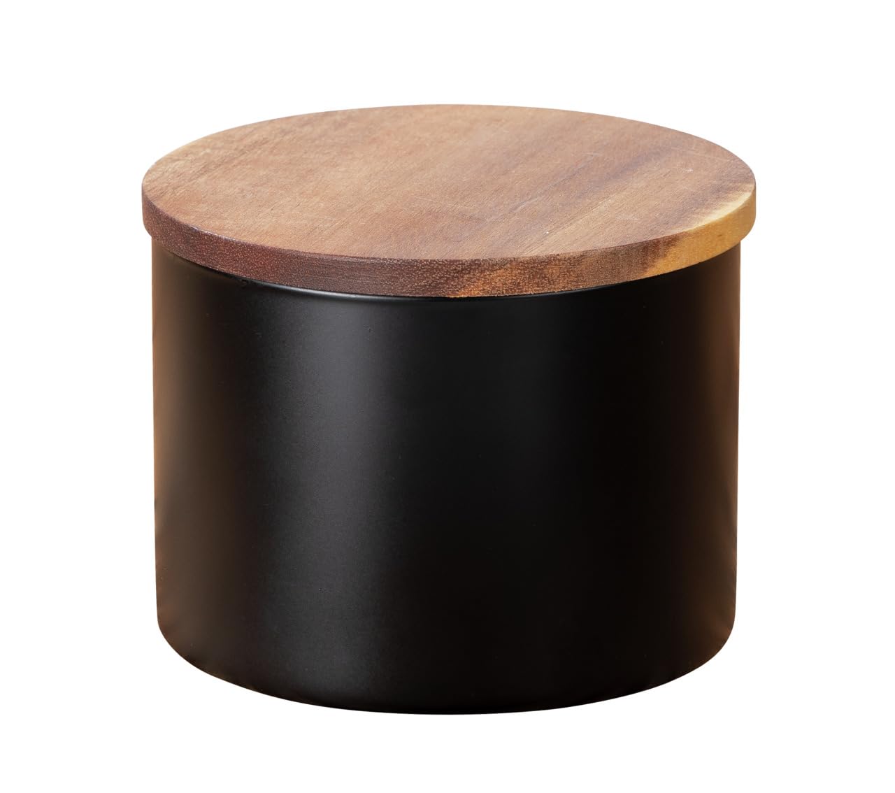 wenko-mio-vorratsglas-0-5-l-borosilikatglas-schwarz-akazienholz-deckel-11-x-8-5- image 1
