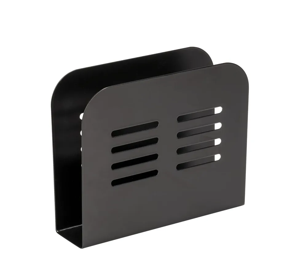 wenko-baco-serviettenhalter-15-x-12-5-x-4-cm-metall-schwarz image 1